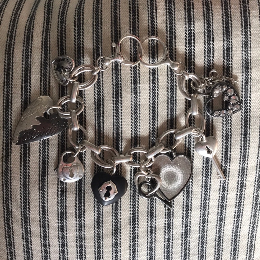 Fossil Love charm bracelet